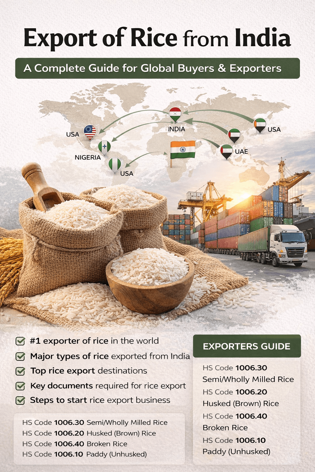 Export of Rice from India: